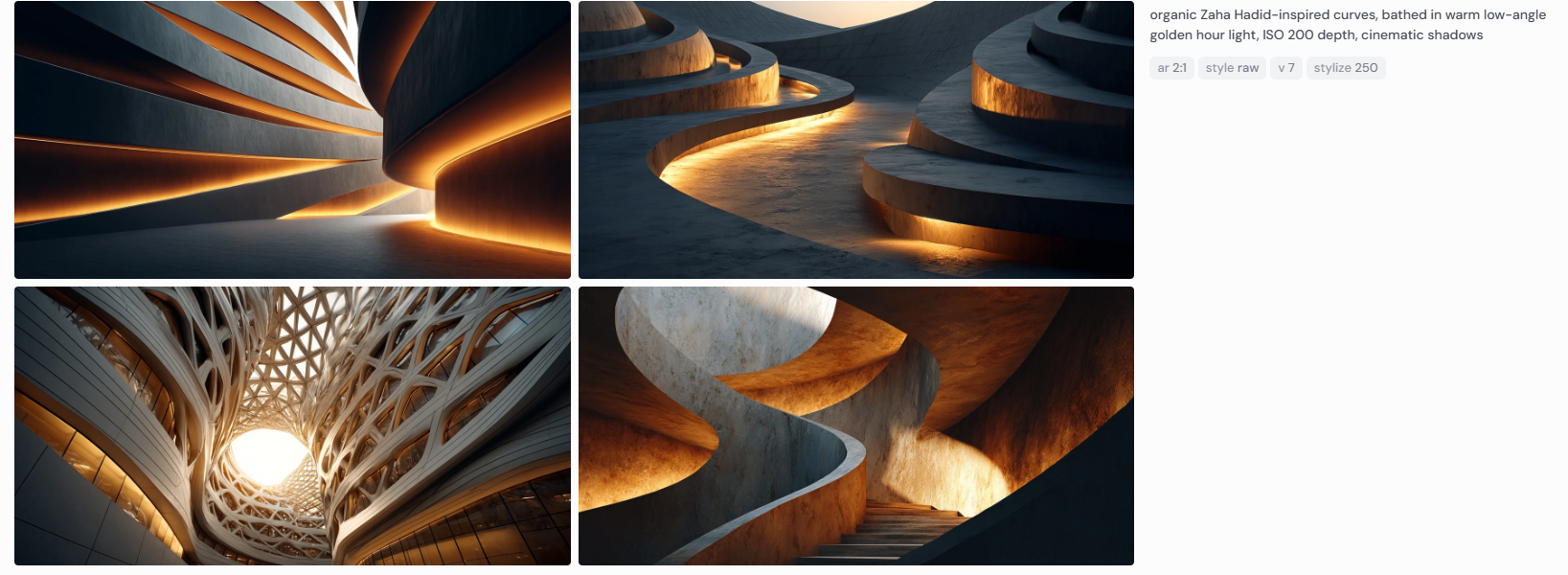 From Vision to Render: Exploring Zaha Hadid Through Midjourney and the Beginner’s Lens